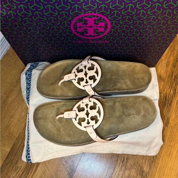 NIB Tory Burch Miller Cloud in Bright Peach - Picture 13 of 14